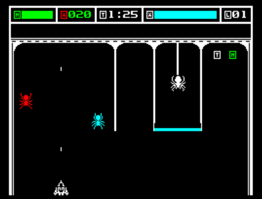 Pantalla de juego Spider Blast