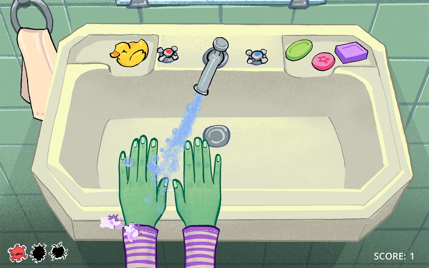 Screenshot 2 for Wishy Washy - A hand washing game