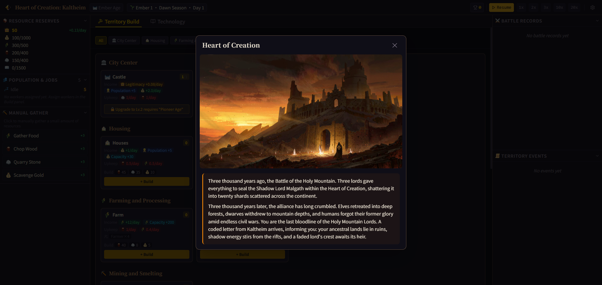 Screenshot 2 for Heart of Creation: Kaltheim