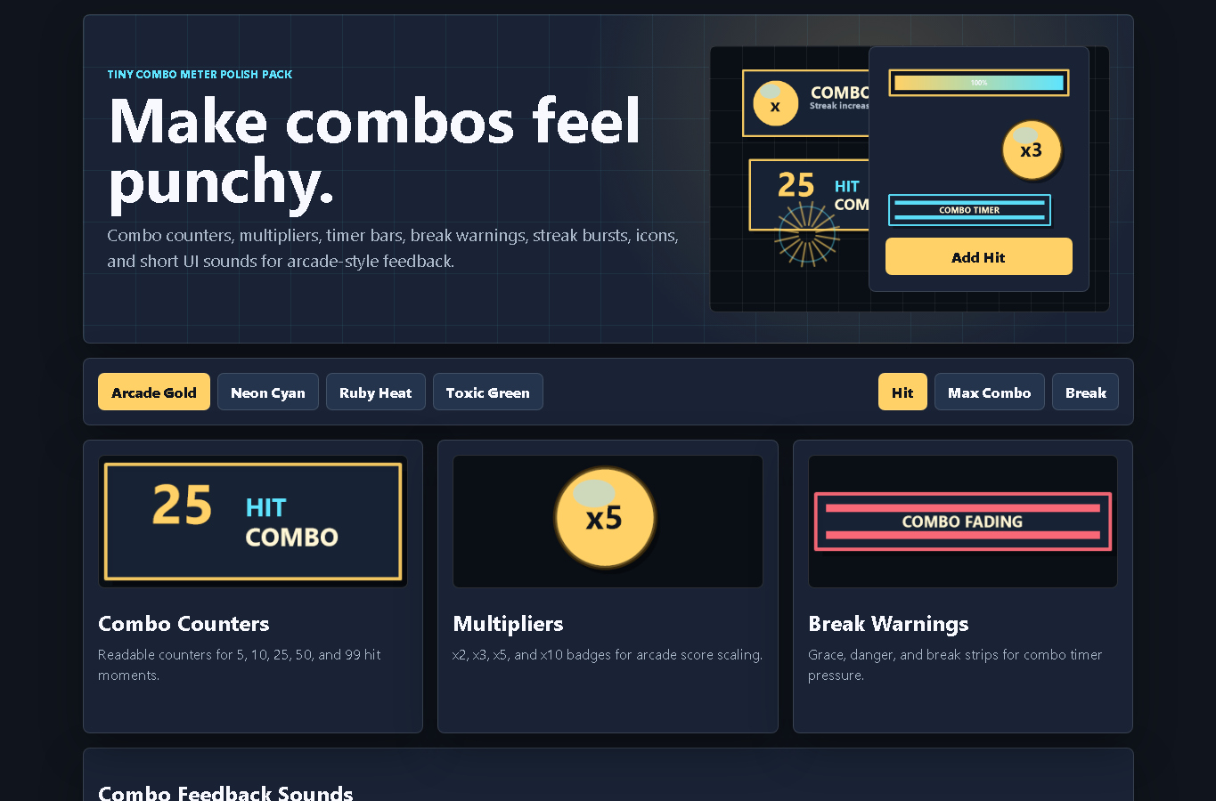 Combo Feedback Pack – Multipliers, Streak UI & Break Warnings by ...