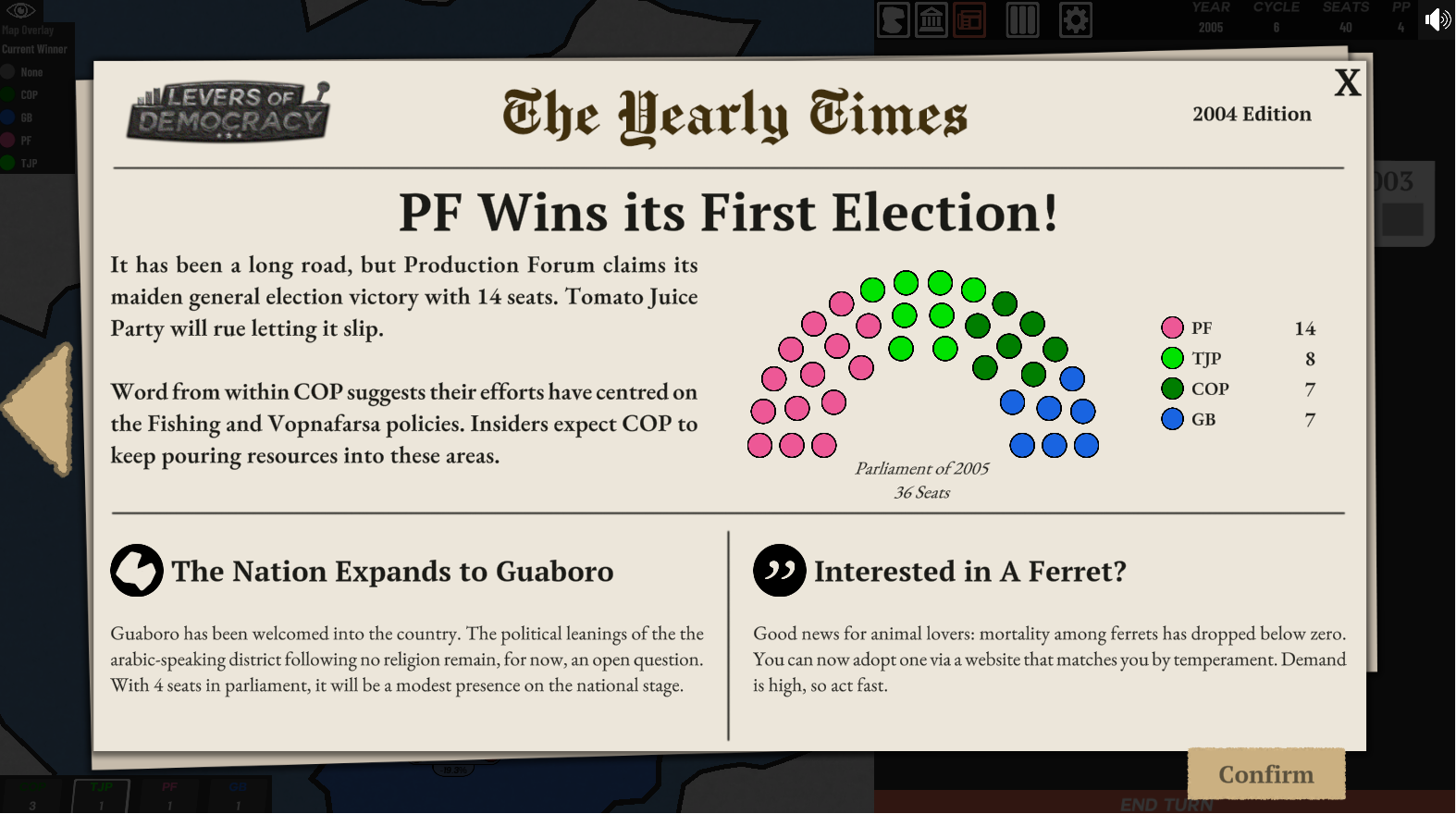 Screenshot 3 for Levers of Democracy