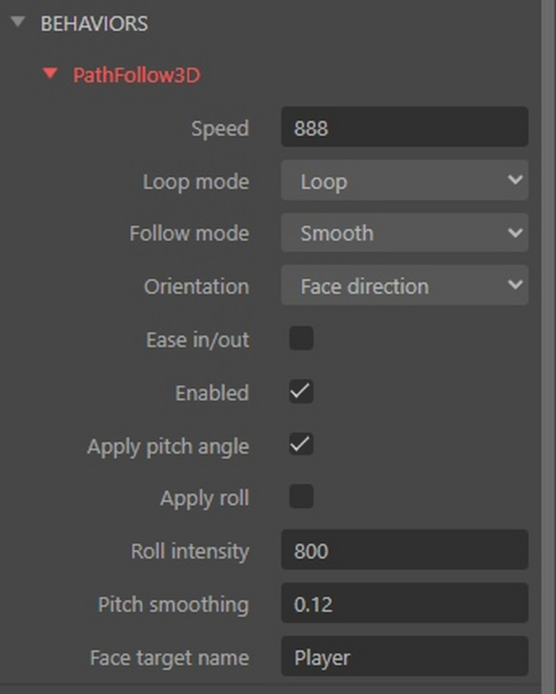 Follow Path 3D behavior for construct 3 by Jonasz O.