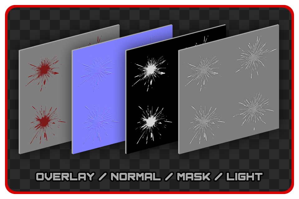 Blood Splatter Decal Pack by Strideh