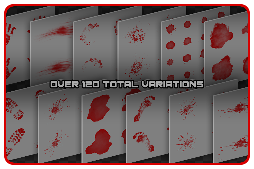 Blood Splatter Decal Pack by Strideh