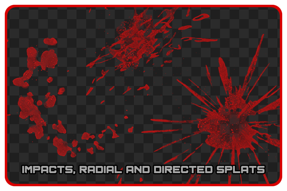 Blood Splatter Decal Pack by Strideh