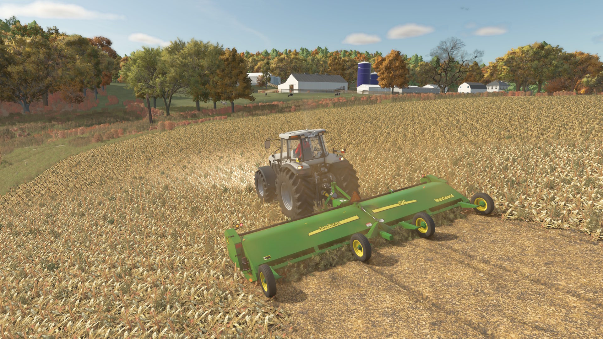 Screenshot 3 for FS25 John Deere 520 Flail Shredder (Mulcher)