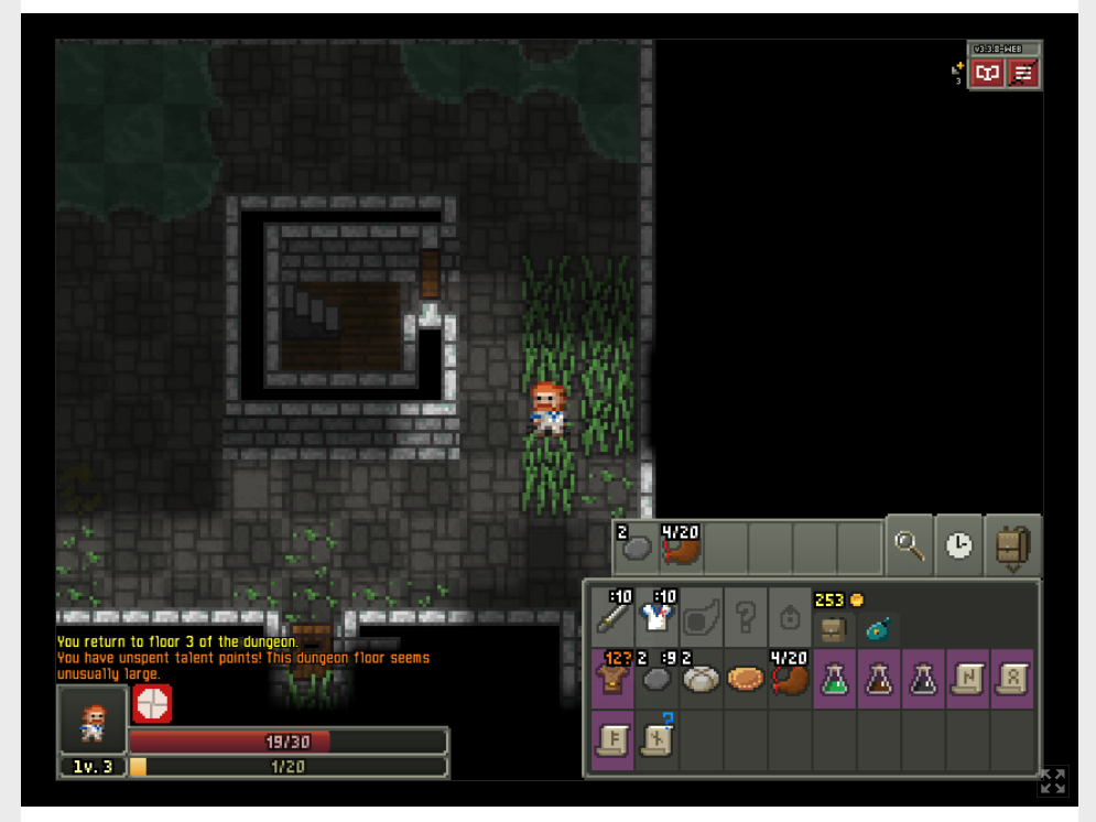 Screenshot 2 for Shattered Pixel Dungeon - Web