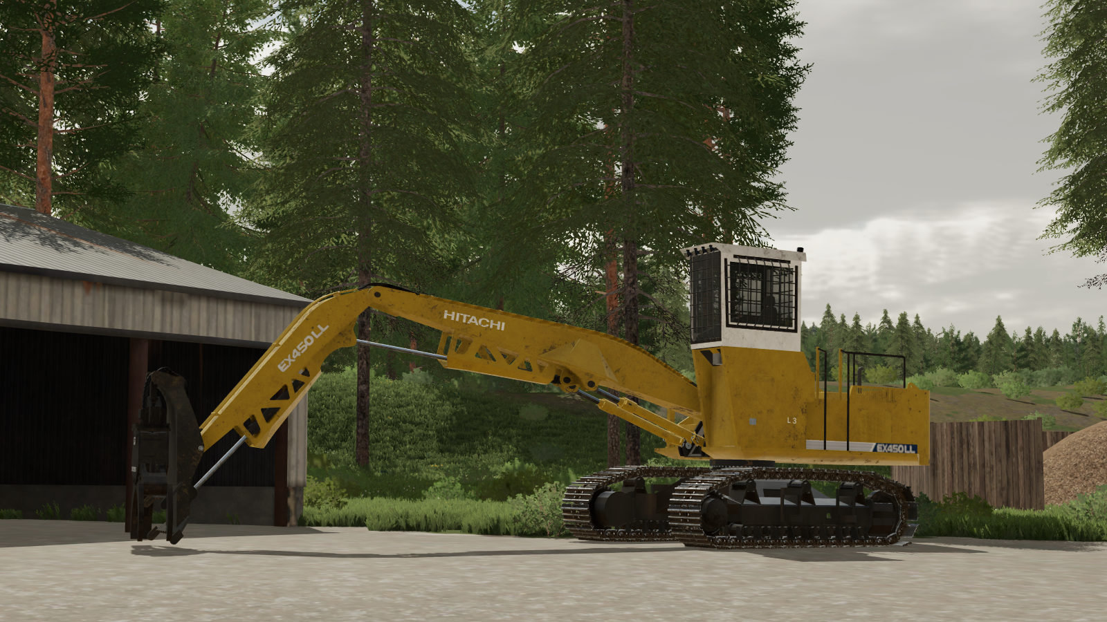 Screenshot 3 for FS22 Hitachi EX400/450/480LL Log Loaders