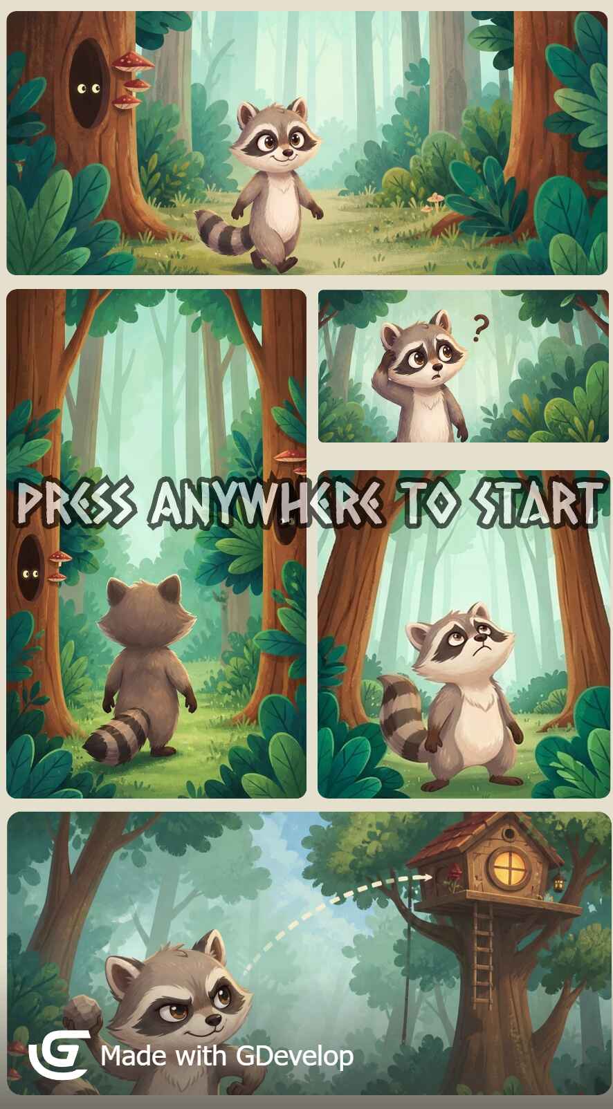 Rate Woodland Crush by LousyMolars for GDevelop BIG Game Jam #9 - itch.io