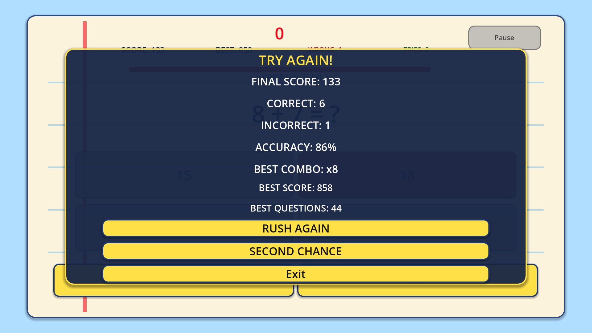 Screenshot 4 for Math Rush: Brain Sprint