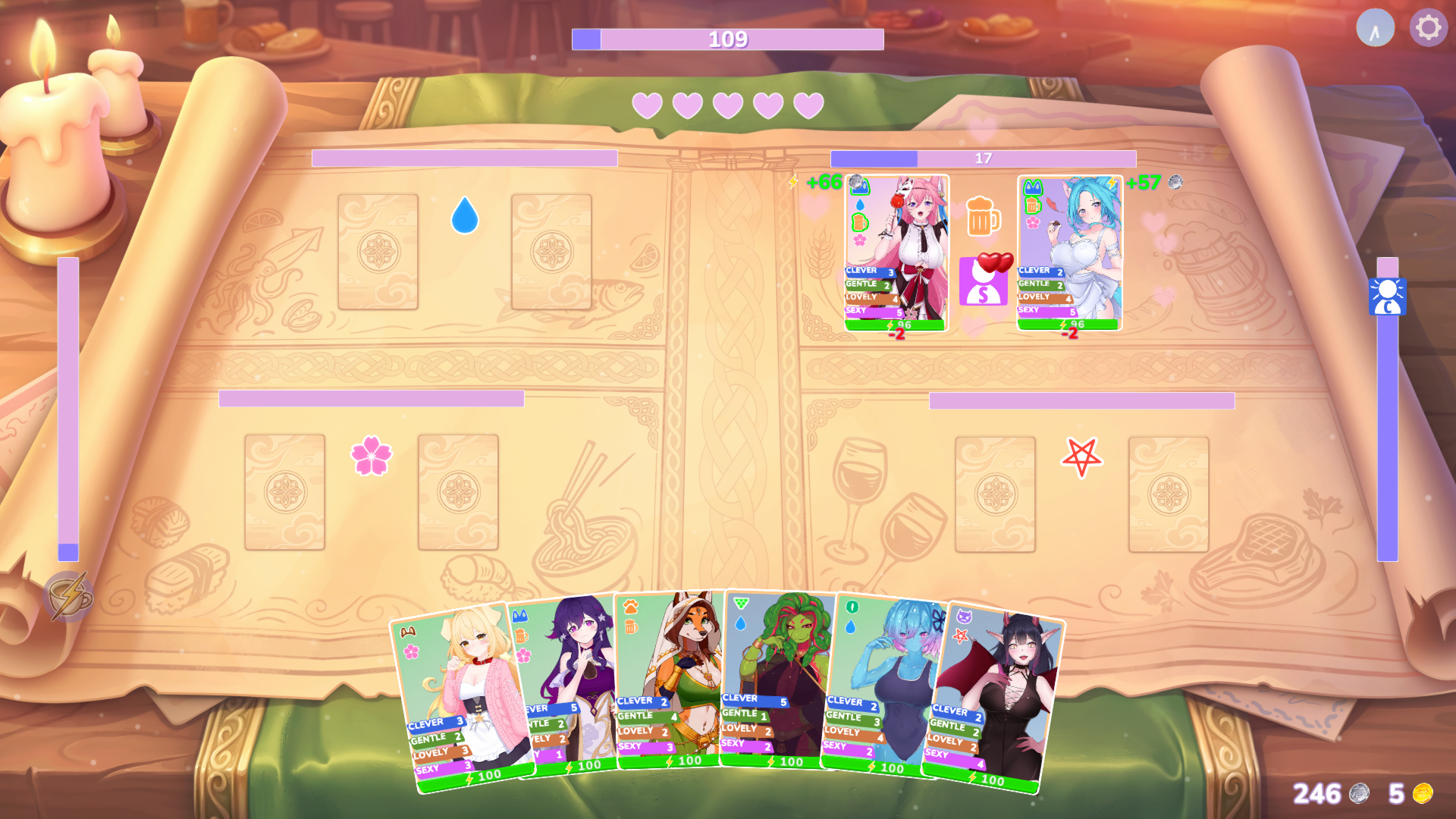 Screenshot 7 for Shuffle Waifu Cafe 🍰 — Draw a card. Pick a girl!