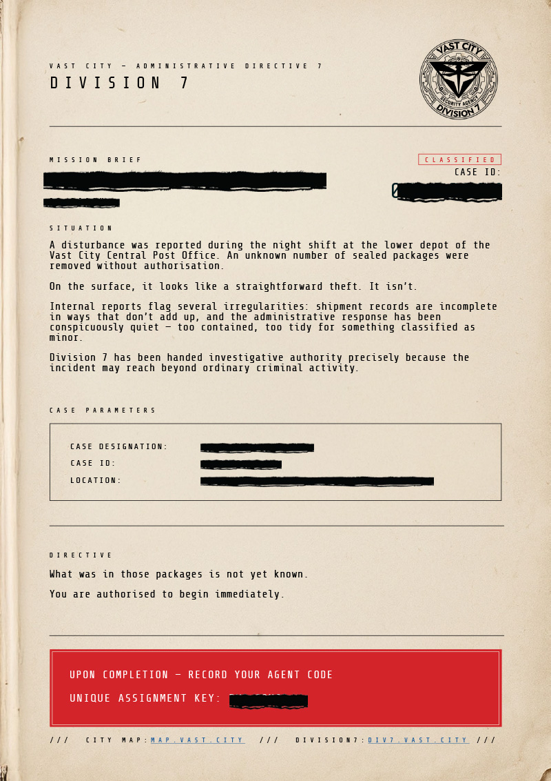 Screenshot 3 for VAST CITY - CASE ID 02: THE POSTAL HEIST