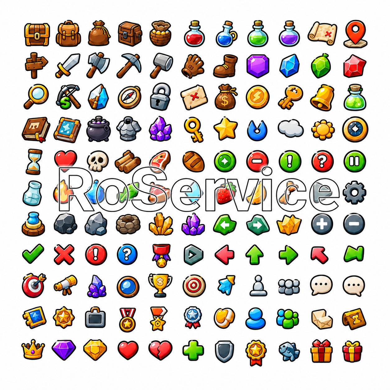 10,000+ Roblox UI Vector Icon Pack (SALE) by RoService