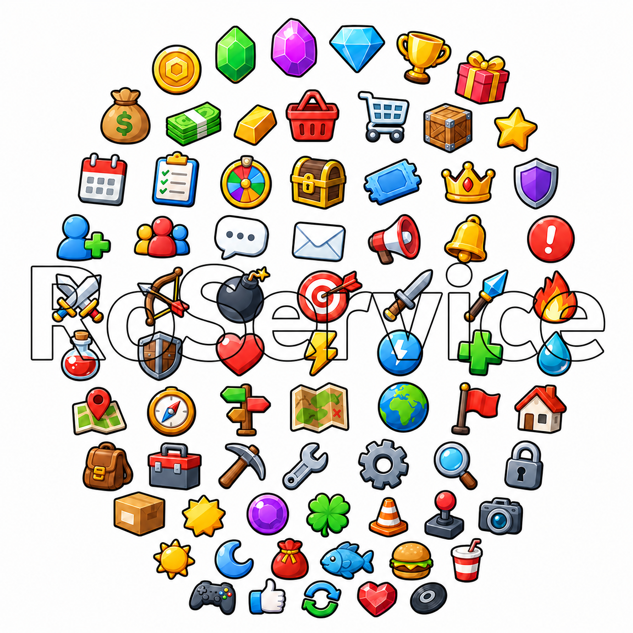 10,000+ Roblox UI Vector Icon Pack (SALE) by RoService