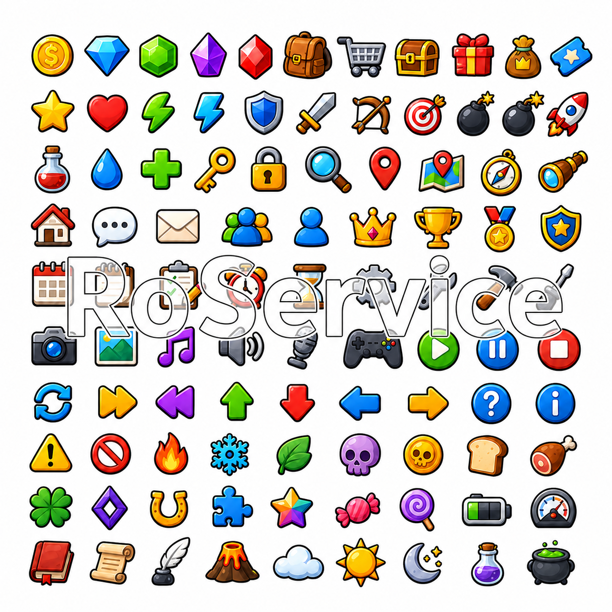10,000+ Roblox UI Vector Icon Pack (SALE) by RoService
