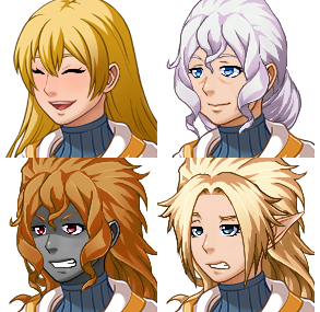 Rpg Face Texture RPG Maker MV Female Facial Expression Pack by RaggedRaffy