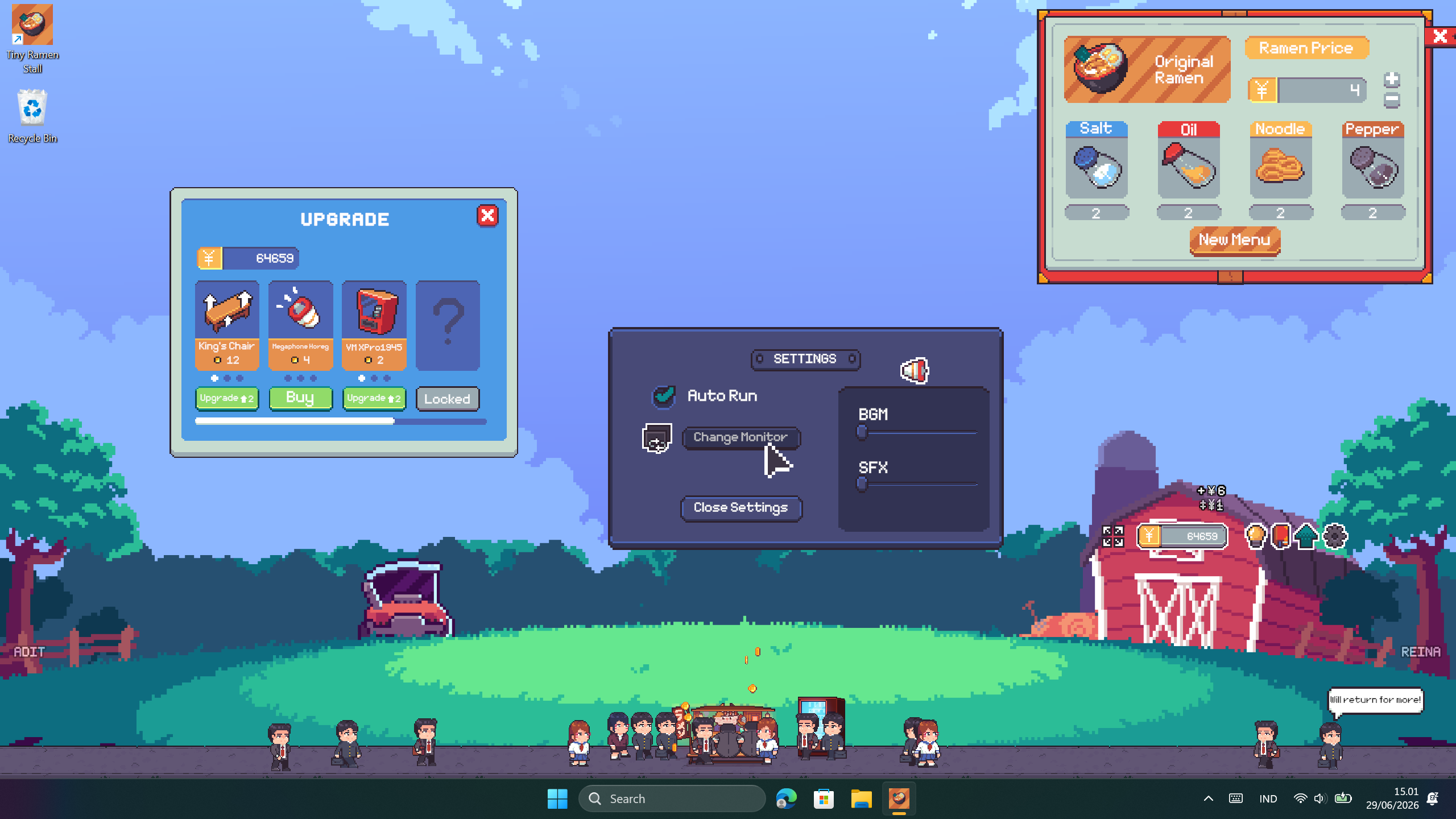 Screenshot 3 for Desktop Ramen Tycoon