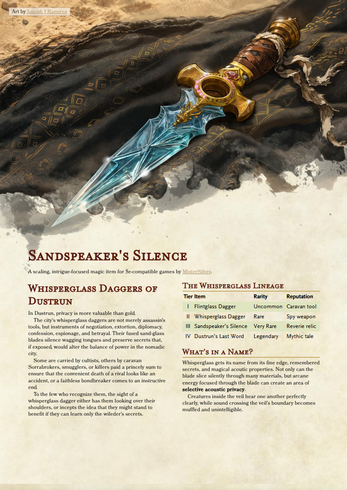 Sandspeaker’s Silence by MisterSilver