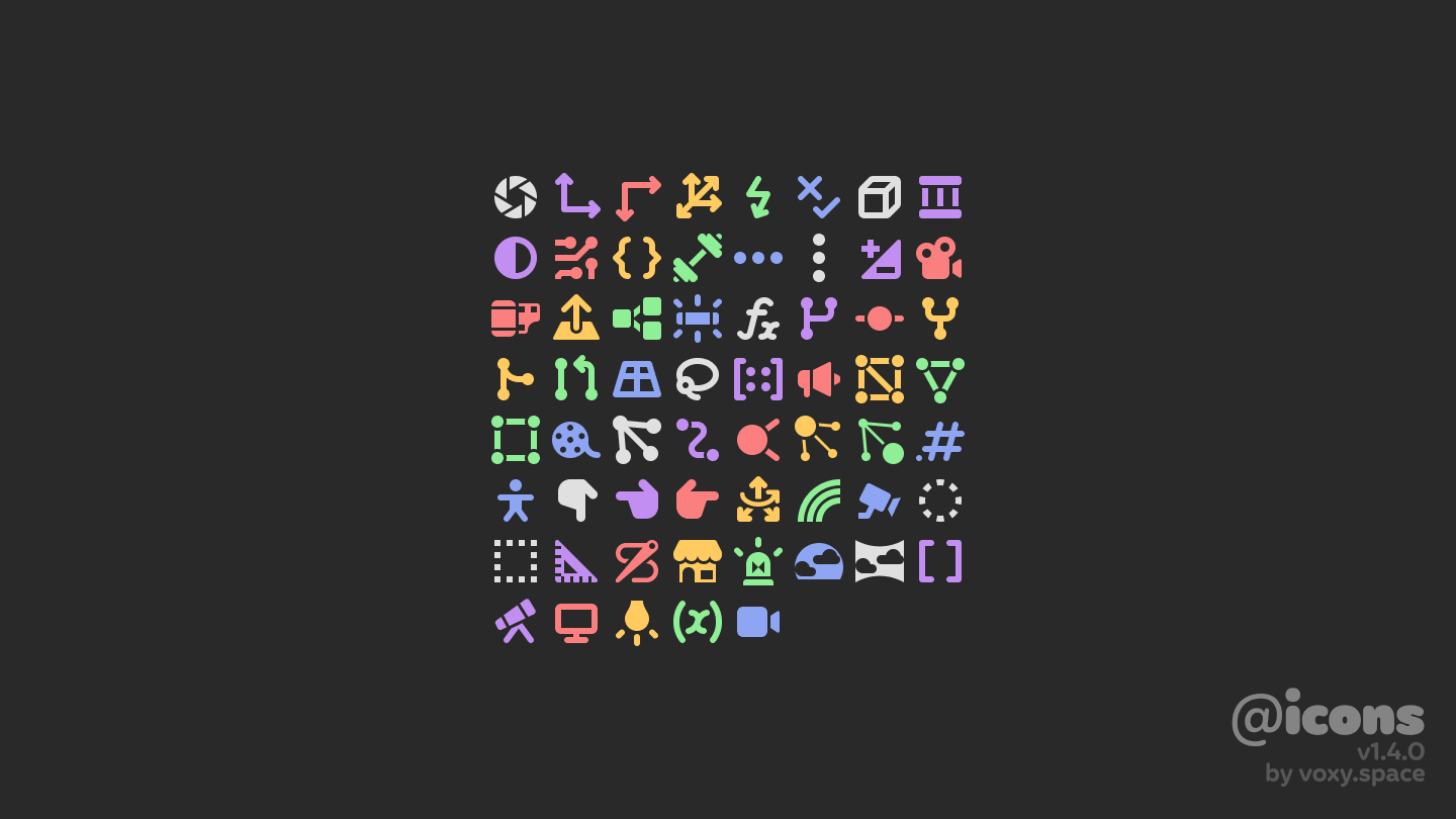 @icons — Custom Godot node icons by Voxy