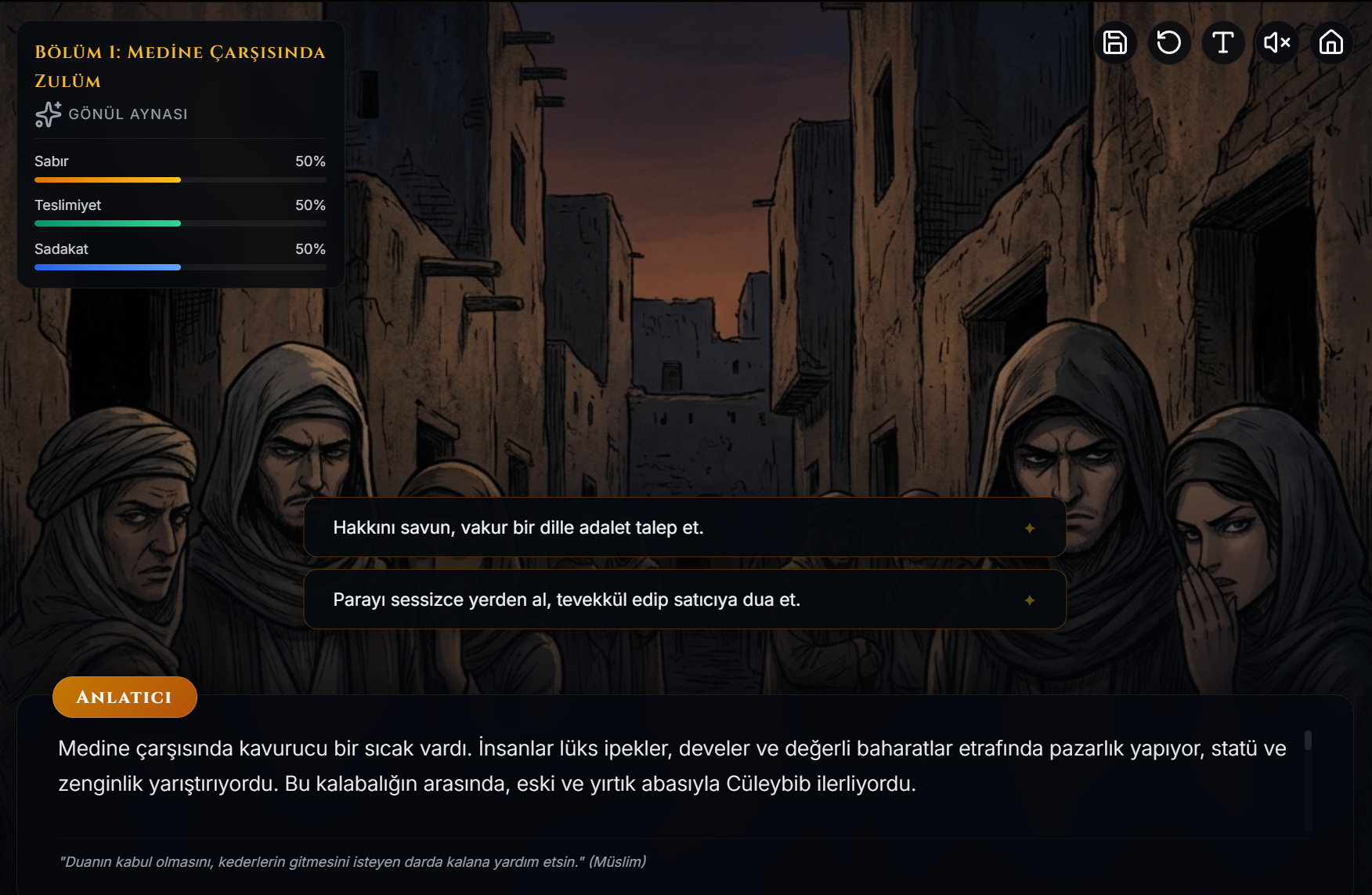 Screenshot 2 for Cüleybib (Mini Visual Novel)
