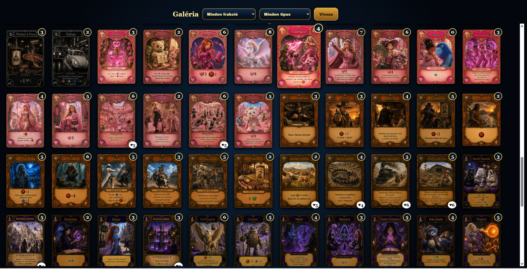 Screenshot 5 for Korcsvilág- the deckbuilding game (demo)