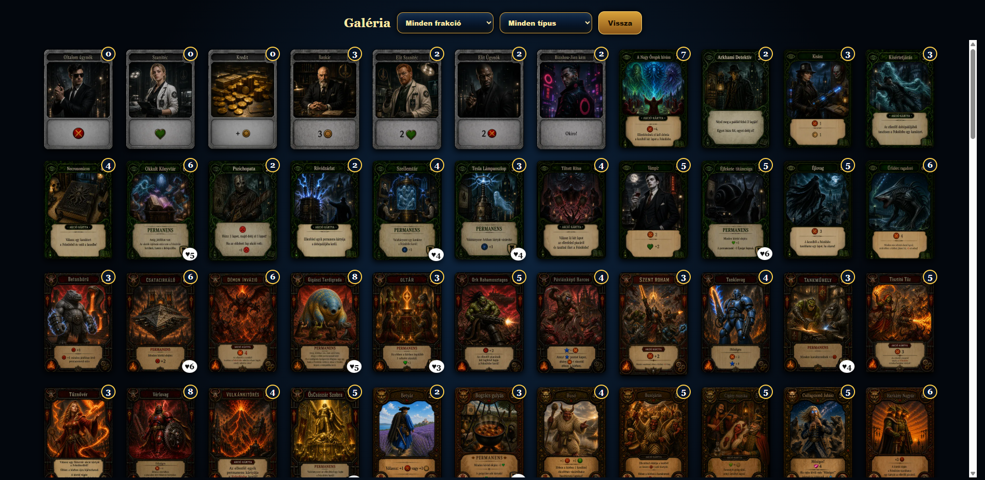 Screenshot 4 for Korcsvilág- the deckbuilding game (demo)