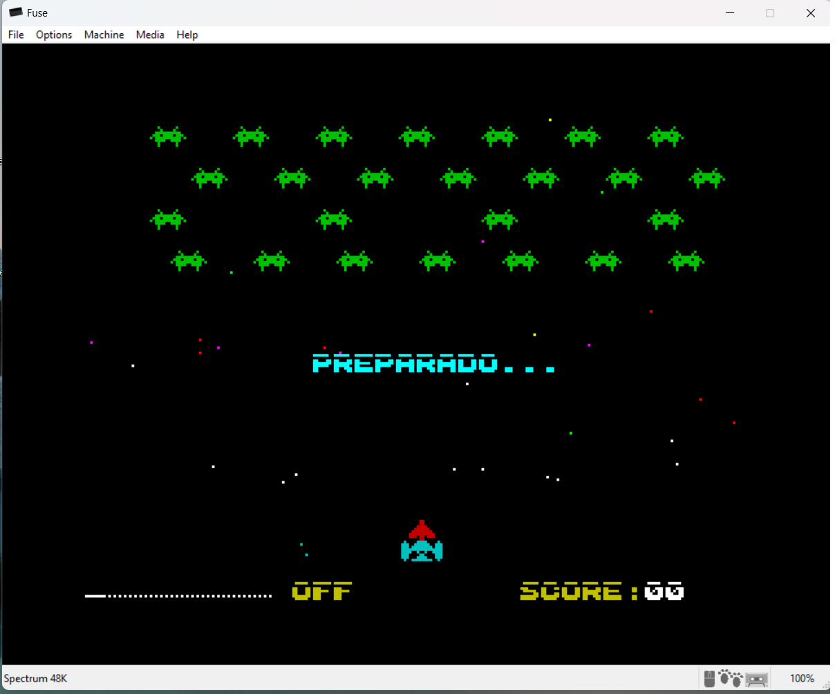 Invaders clon ZX Gameplay