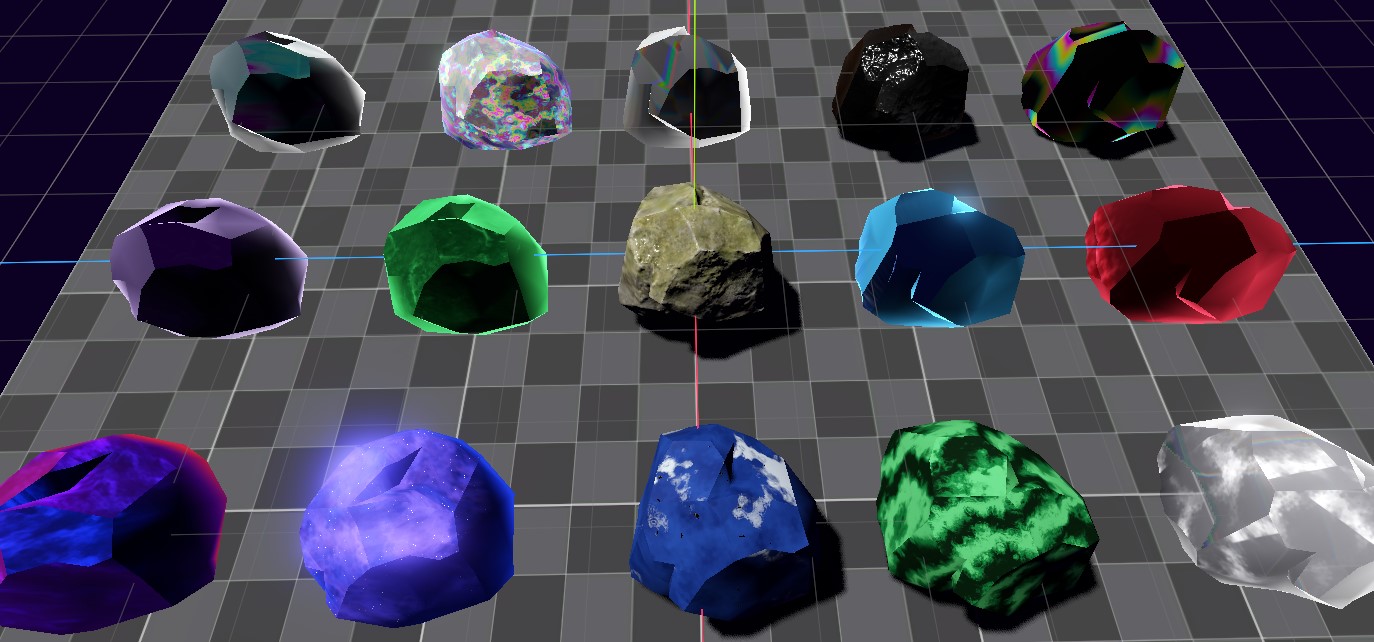 Godot Precious Stones (Gemstone) Shaders by GameIdea Studio