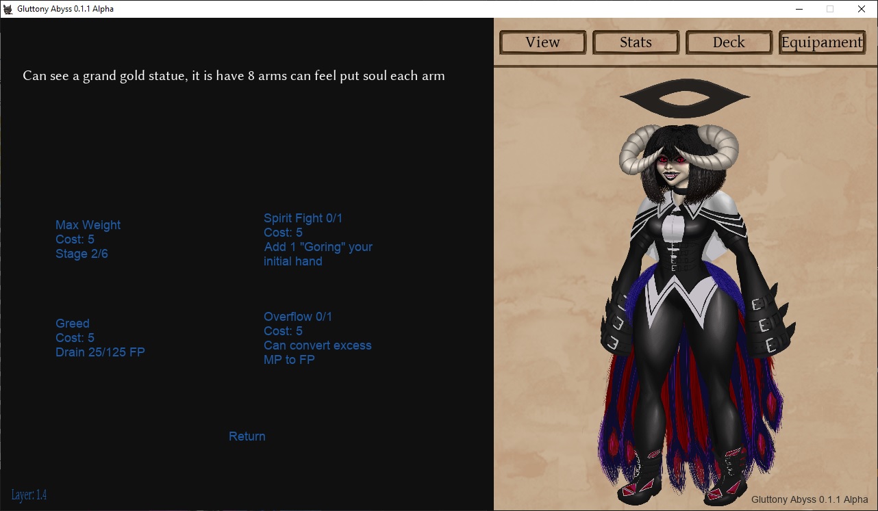 Screenshot 3 for Gluttony Abyss (v0.1.3 Alpha [July 15th 2026])