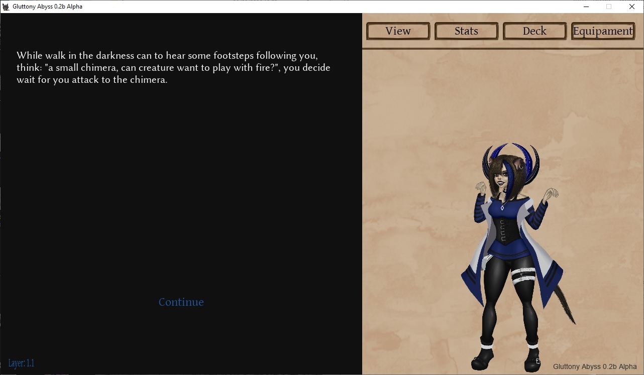 Screenshot 3 for Gluttony Abyss (v0.3.1 Alpha on Patreon/Free v0.2b Alpha on itch.io)