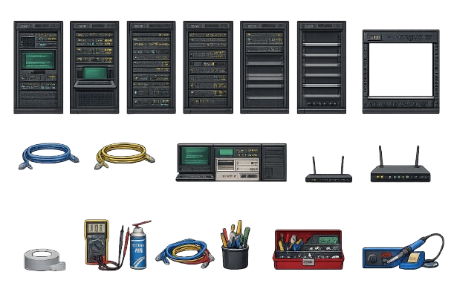 Computer Server Room 2d 2D Office Server Room 118 Images Asset Pack Bundle by Laninya