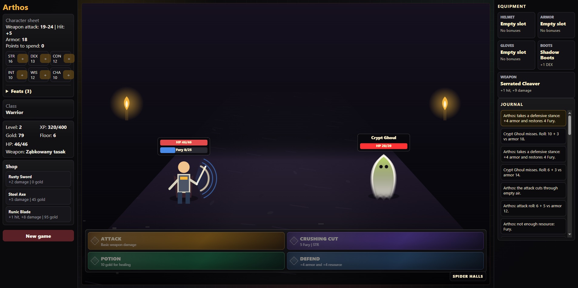 Screenshot 2 for Crypts of Shadow