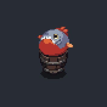 Pufferfish - Pixel Art Enemy by CappaZ