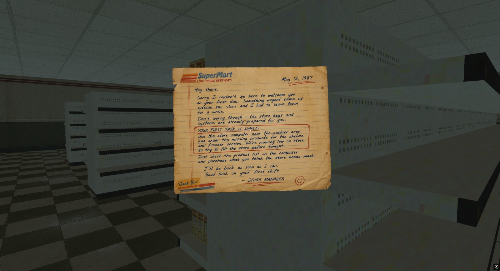 Screenshot 2 for Supermart 1980s