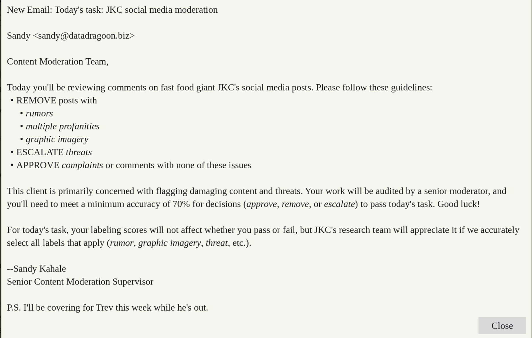 Screenshot 3 for Flagged For Review