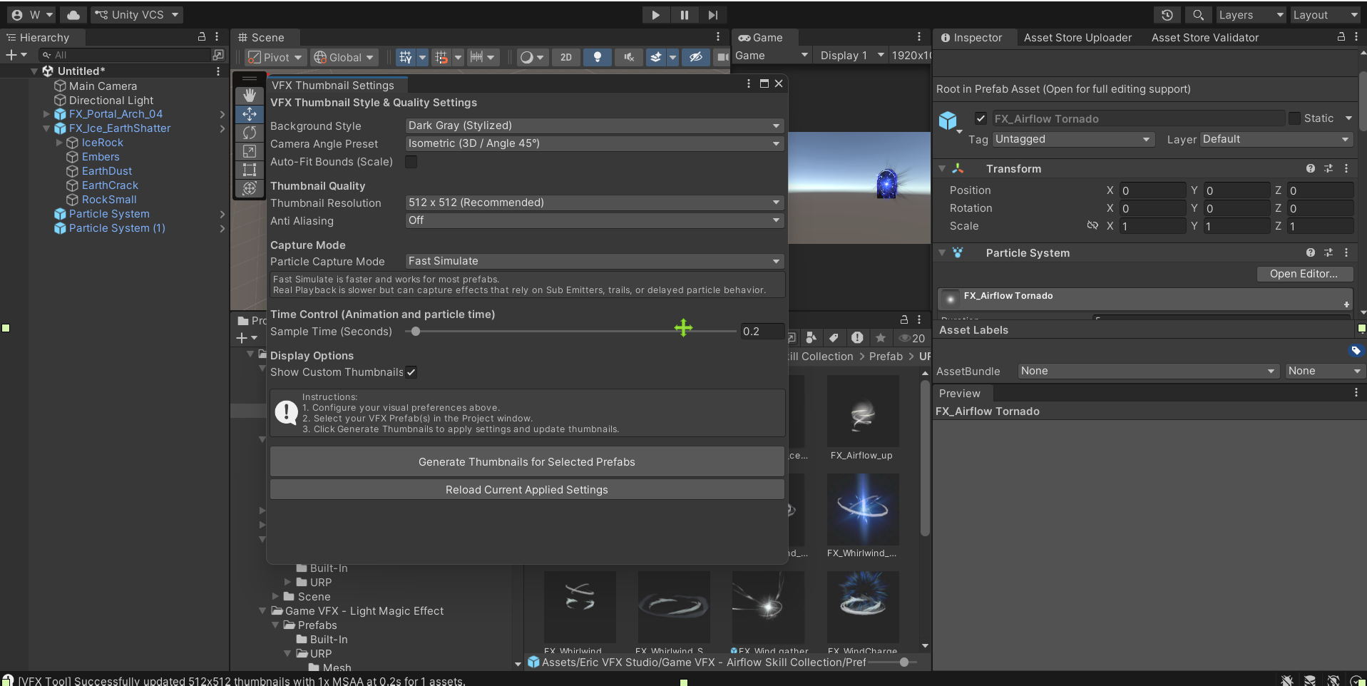 Unity Vvfx Unity VFX Prefab Preview Studio (Instant preview, Custom thumbnails ...