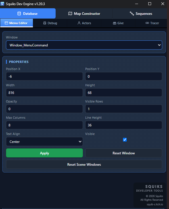 Screenshot 4 for RPG Maker MZ Real-Time Editor / Dev Tool - Plugin by Squiks