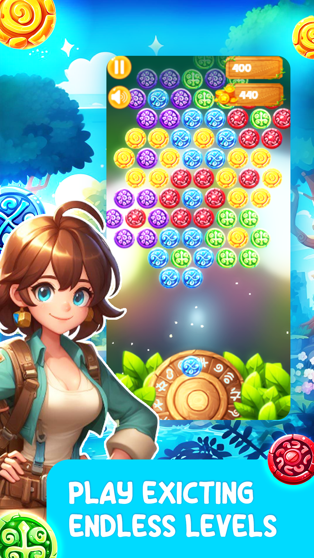 Screenshot 3 for Magic Hunt Match 3 Puzzle Rpg Game