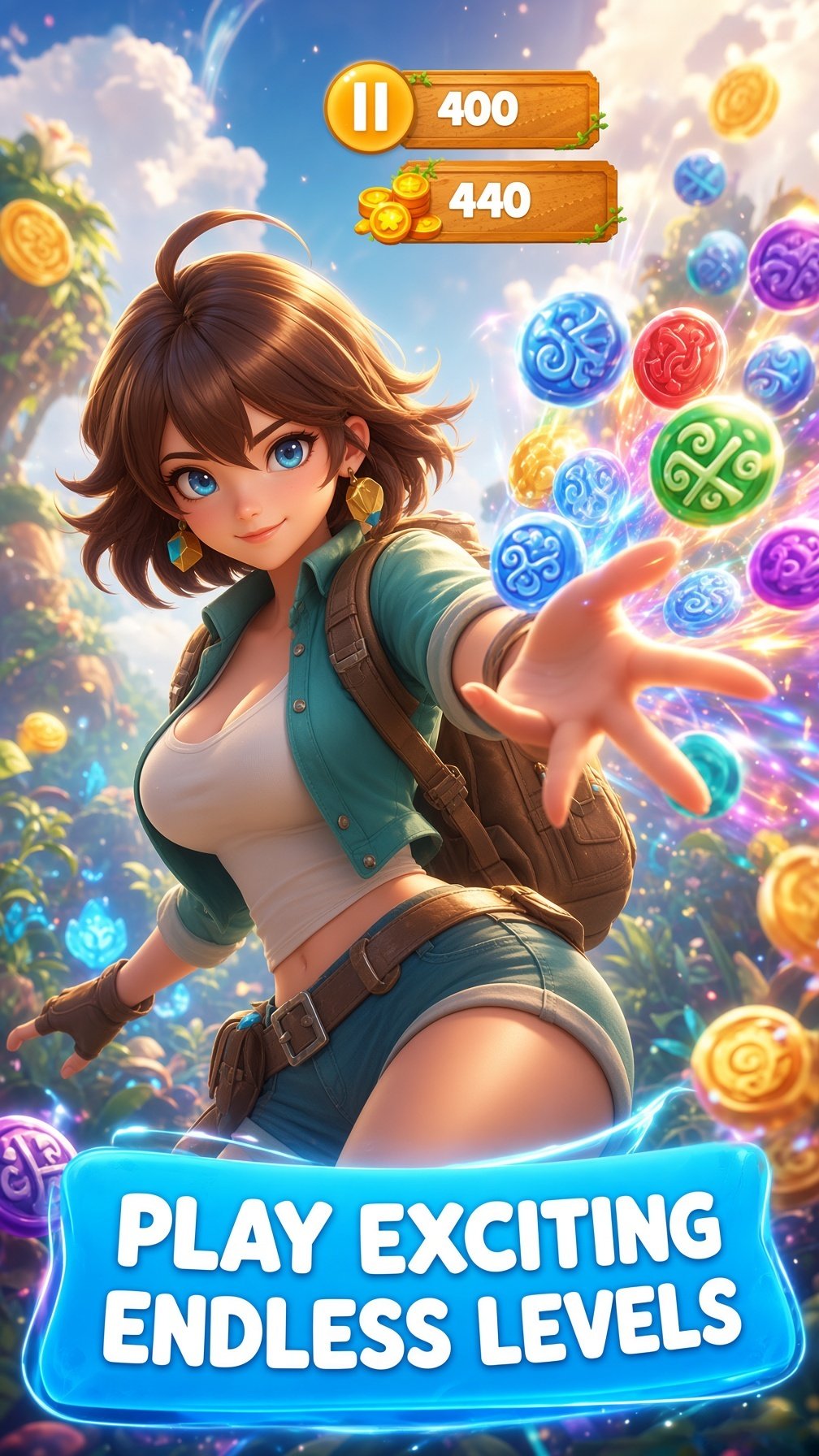 Screenshot 5 for Magic Hunt Match 3 Puzzle Rpg Game