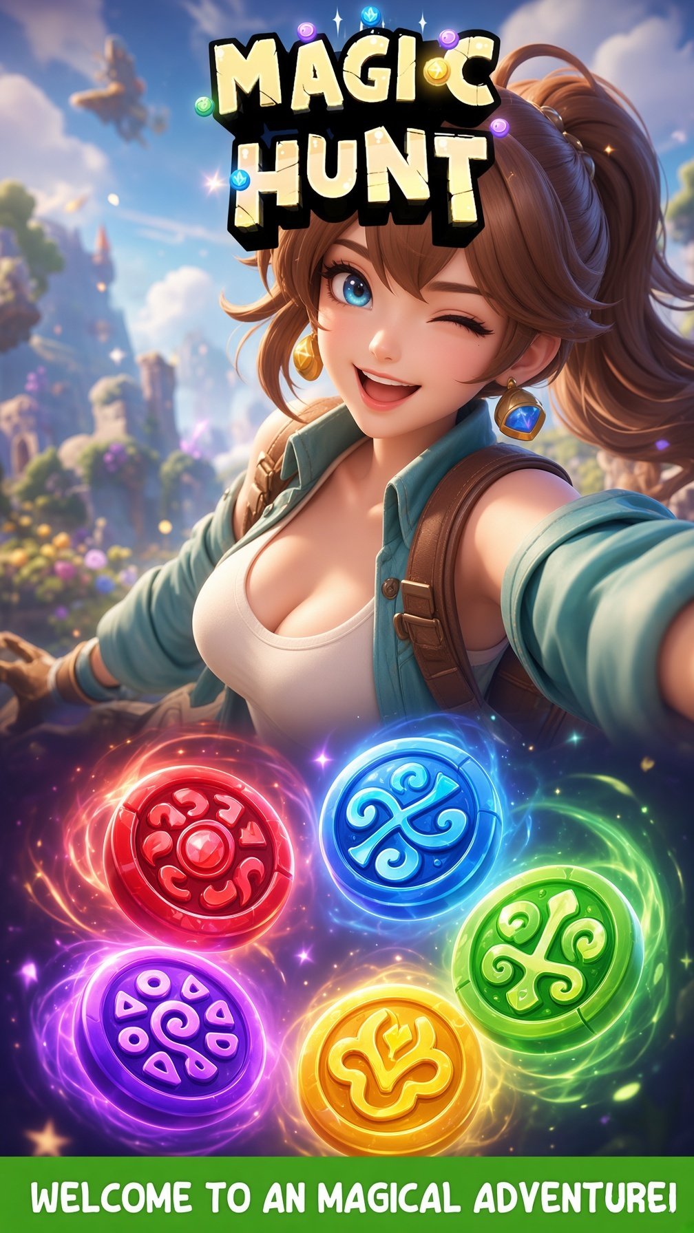Screenshot 4 for Magic Hunt Match 3 Puzzle Rpg Game
