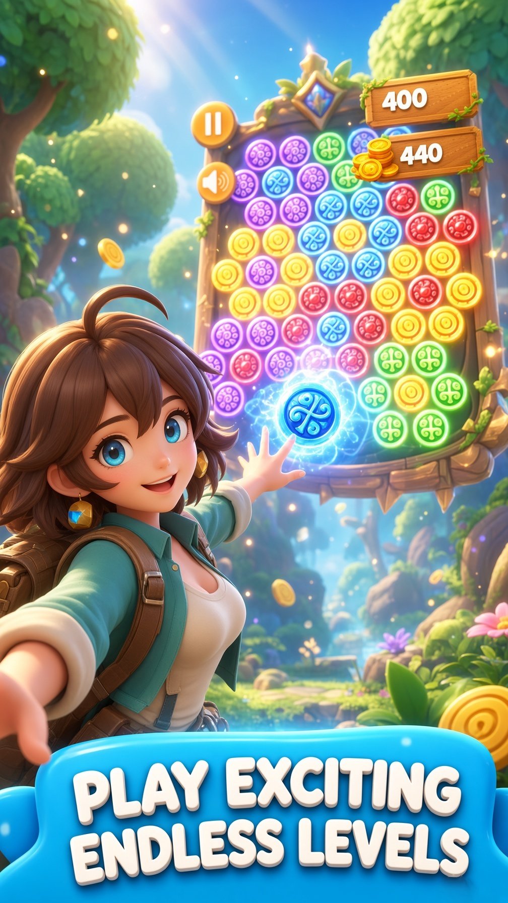 Screenshot 7 for Magic Hunt Match 3 Puzzle Rpg Game
