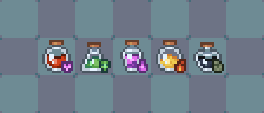 185+ 16x16 Alchemy Tools & Potions by MechantCactus