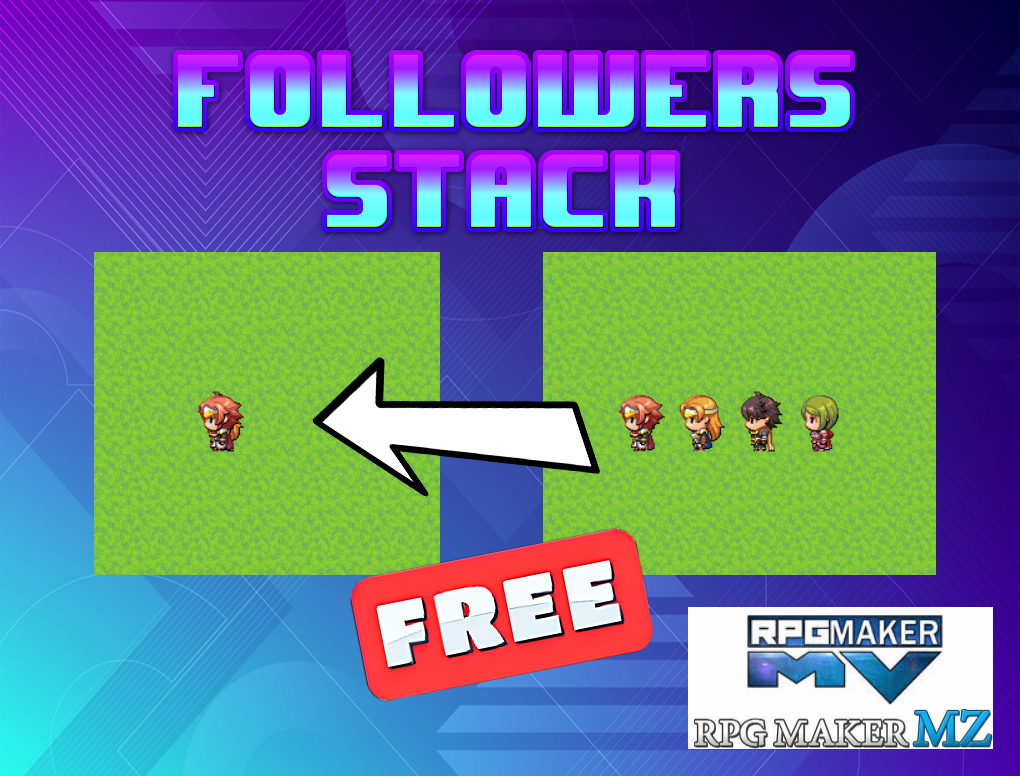 Screenshot 2 for Followers Stack Plugin RPG Maker MV-MZ