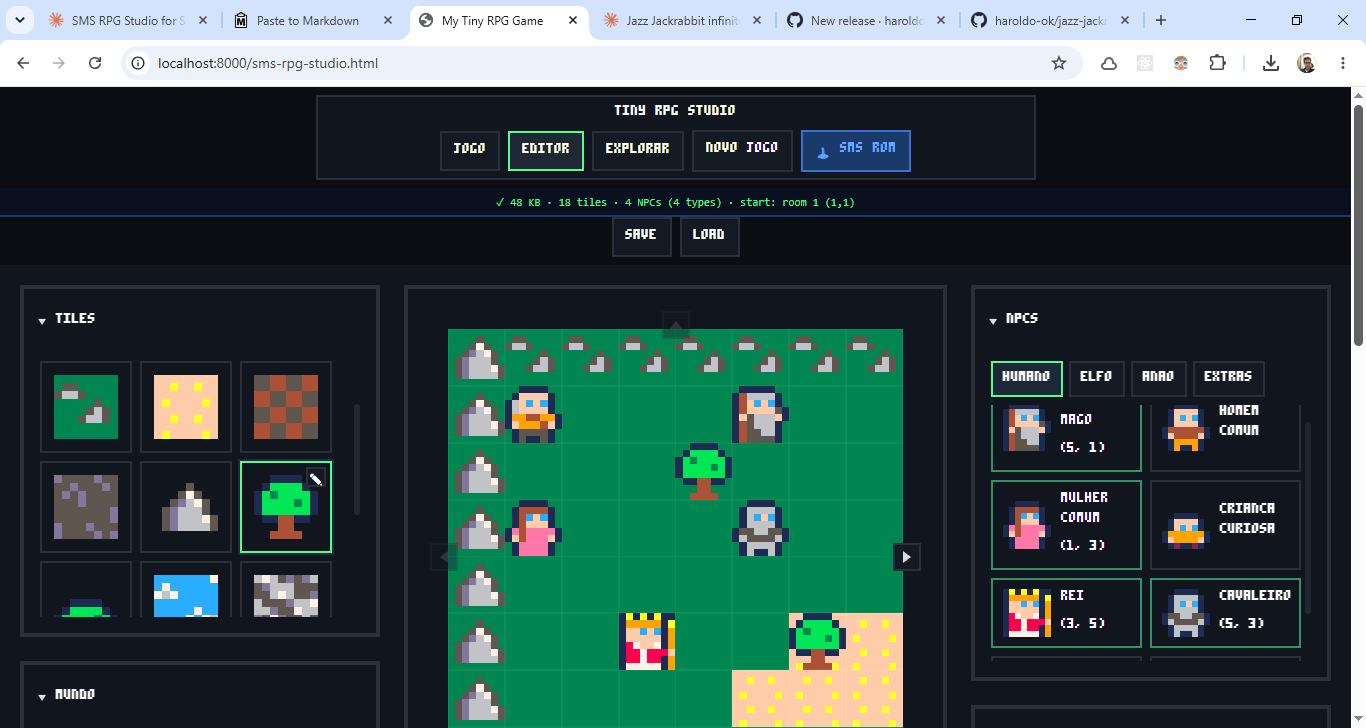 Screenshot 4 for Tiny RPG Studio for Sega Master System