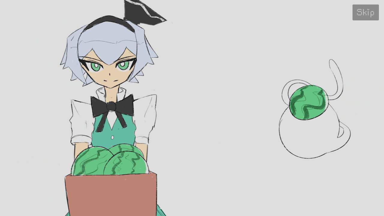 Screenshot 3 for Touhou Pride Jam 8 Entry: Kinoko Slicer