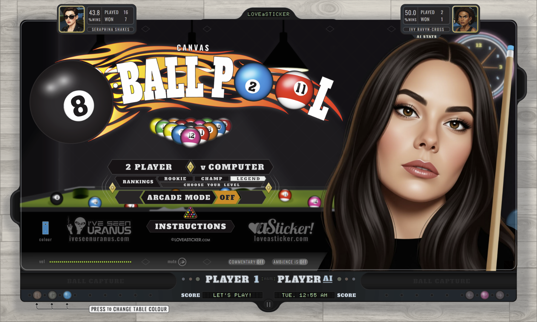 Screenshot 2 for Canvas 8-BALL POOL