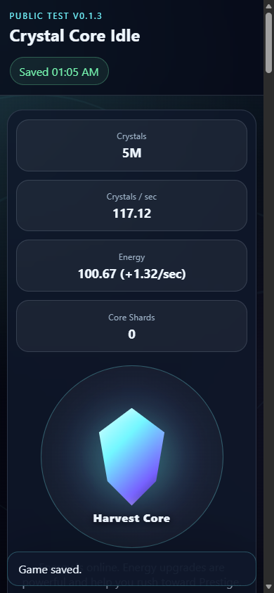 Screenshot 4 for Crystal Core Idle