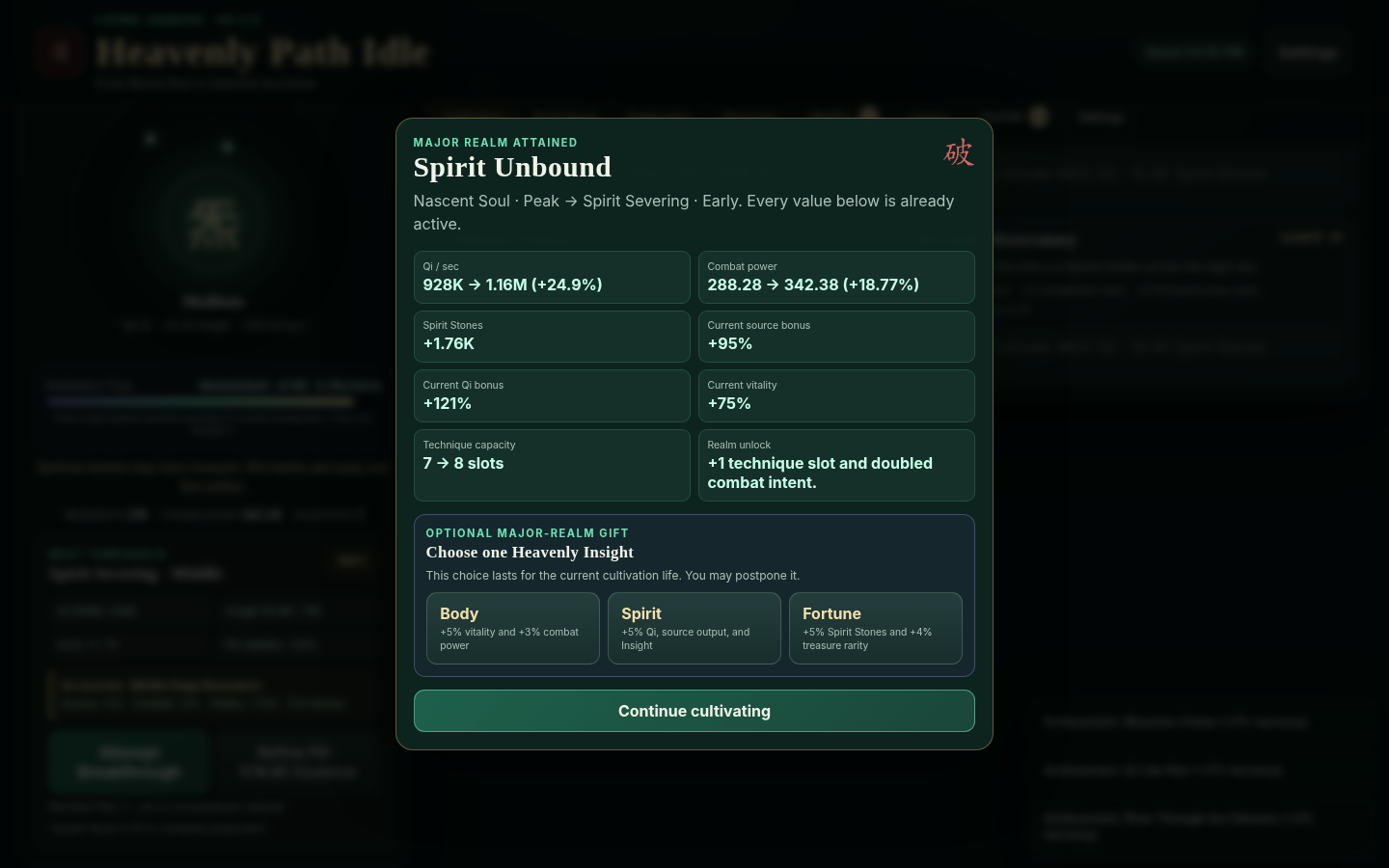 Screenshot 4 for Heavenly Path Idle