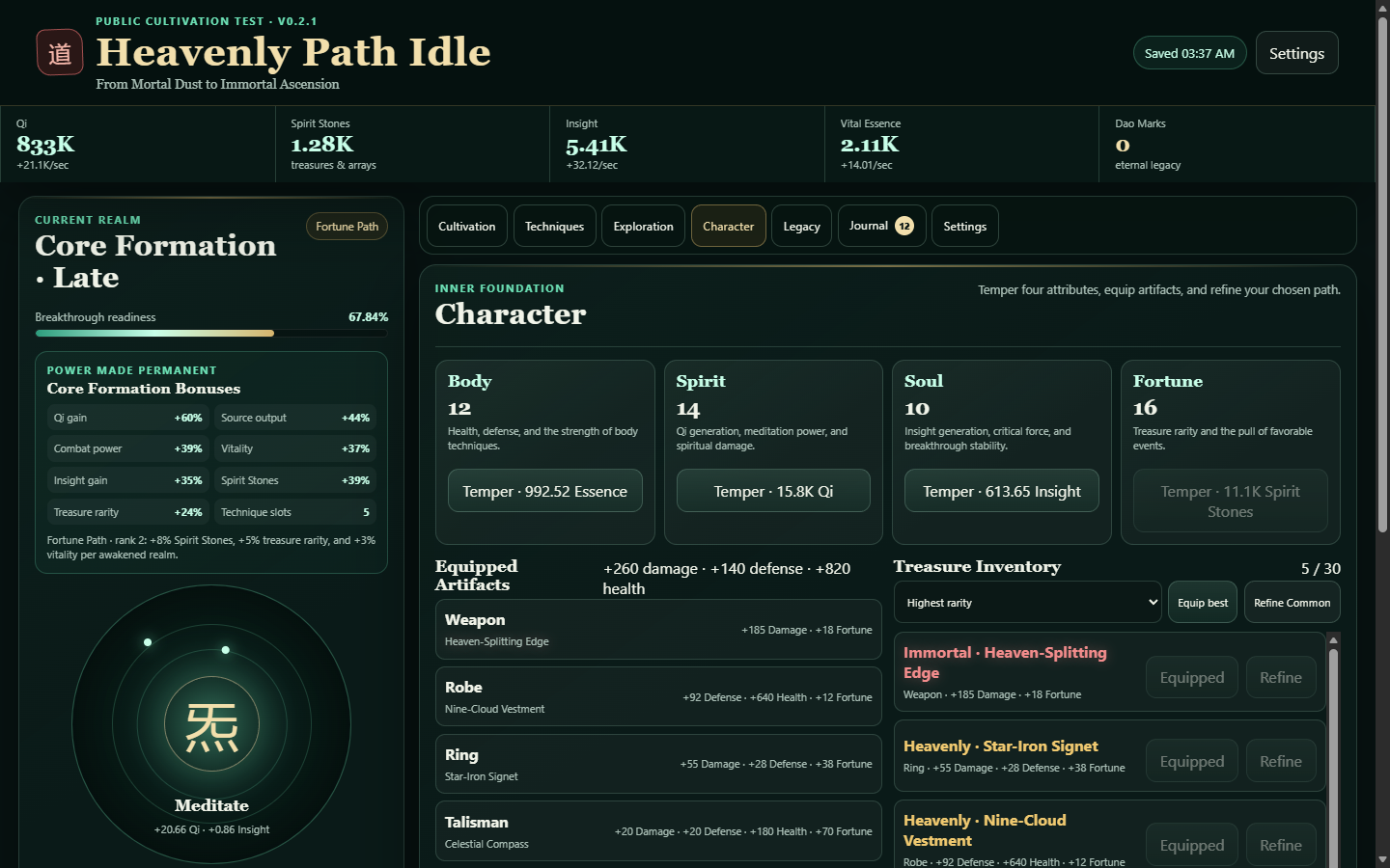Screenshot 2 for Heavenly Path Idle