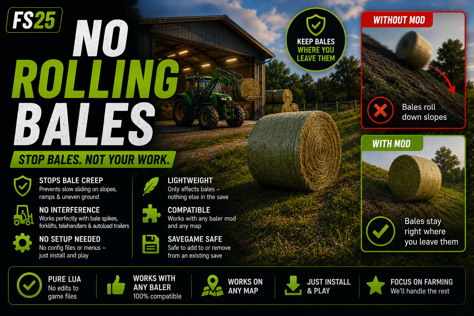 Screenshot 2 for No Rolling Bales